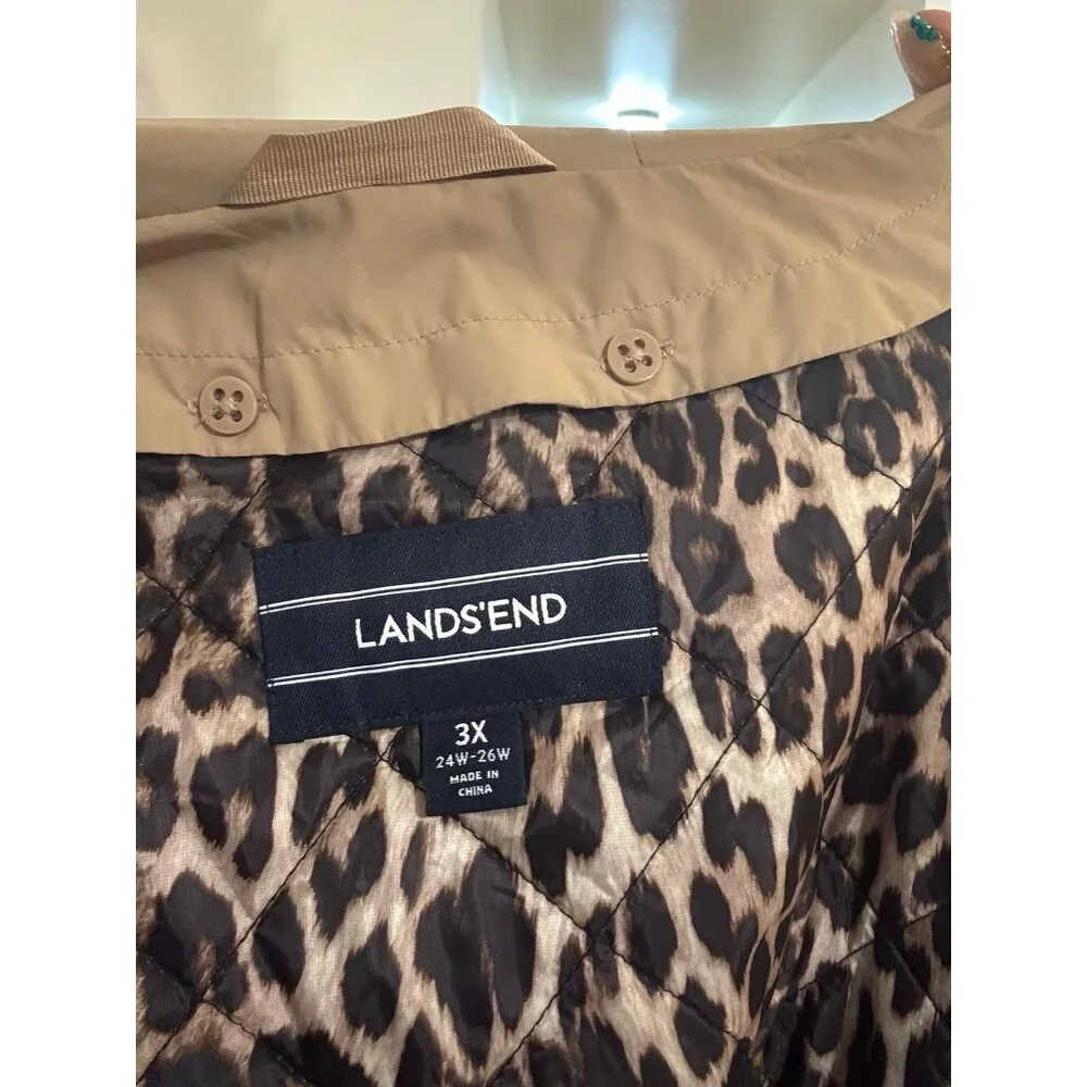 Lands End trench coat + vest - Picture 4 of 5